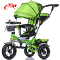 4 dans 1 tricycle infantile en métal multifonctionnel avec la poignée de poussée / tricycles en métal pour des enfants en bas âge avec le siège arrière / tricycle de bébé disponibles à la vente